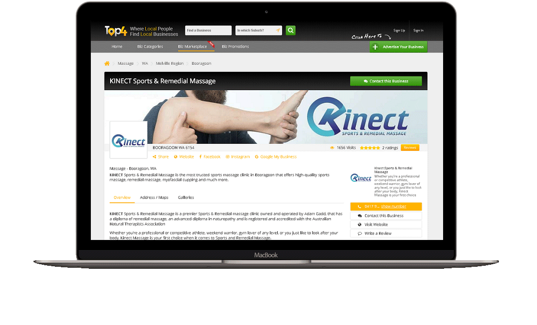 KINECT Sports & Remedial Massage