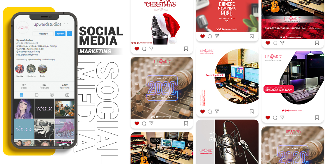 Digital Marketing for Recording Studio – Upward Studios