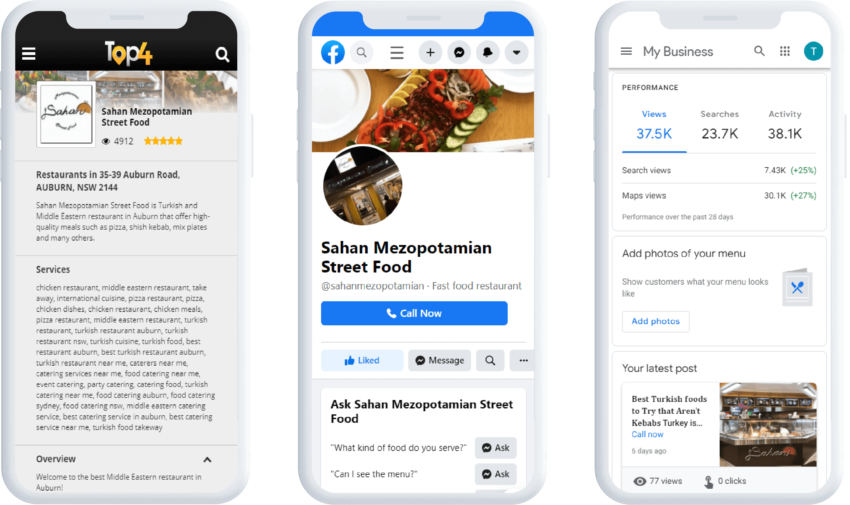 Restaurant Digital Marketing Case Study – Sahan Mezopotamian Street Food (3)