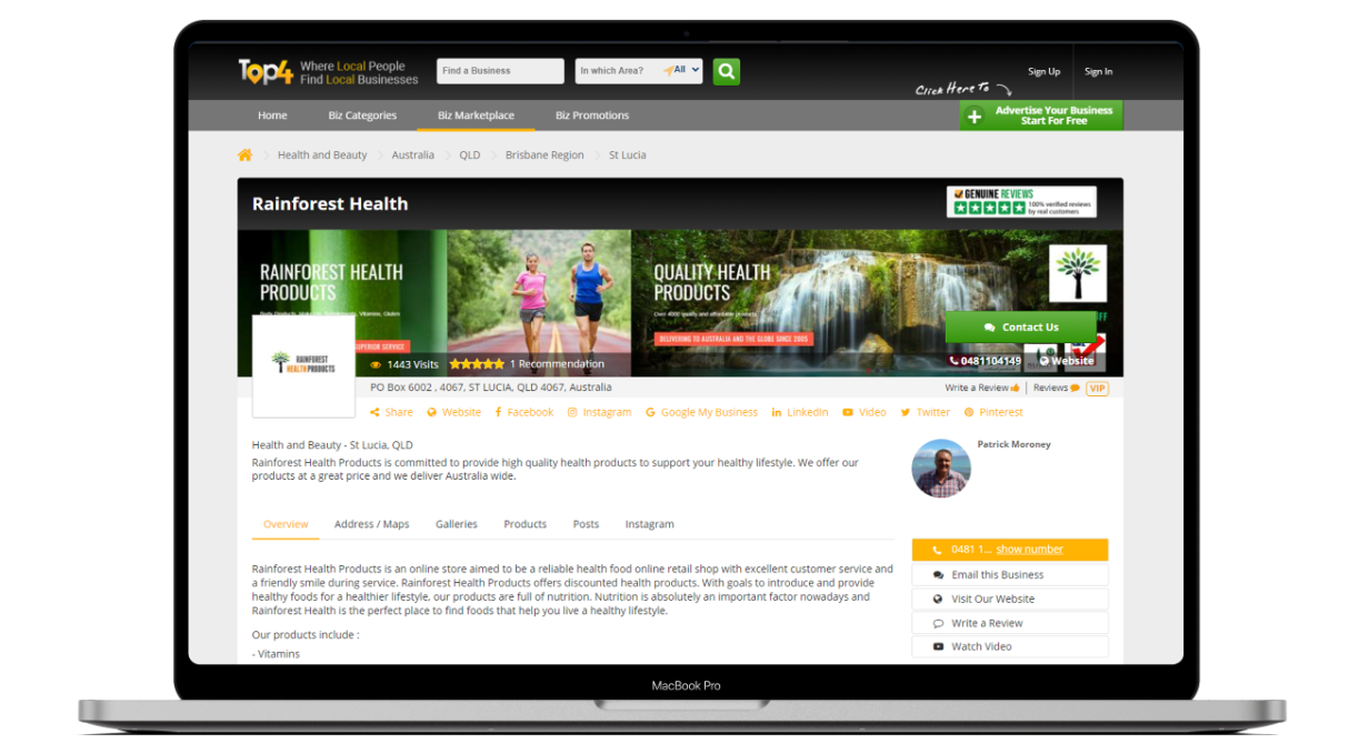 Digital Marketing for Retails - Rainforest Health