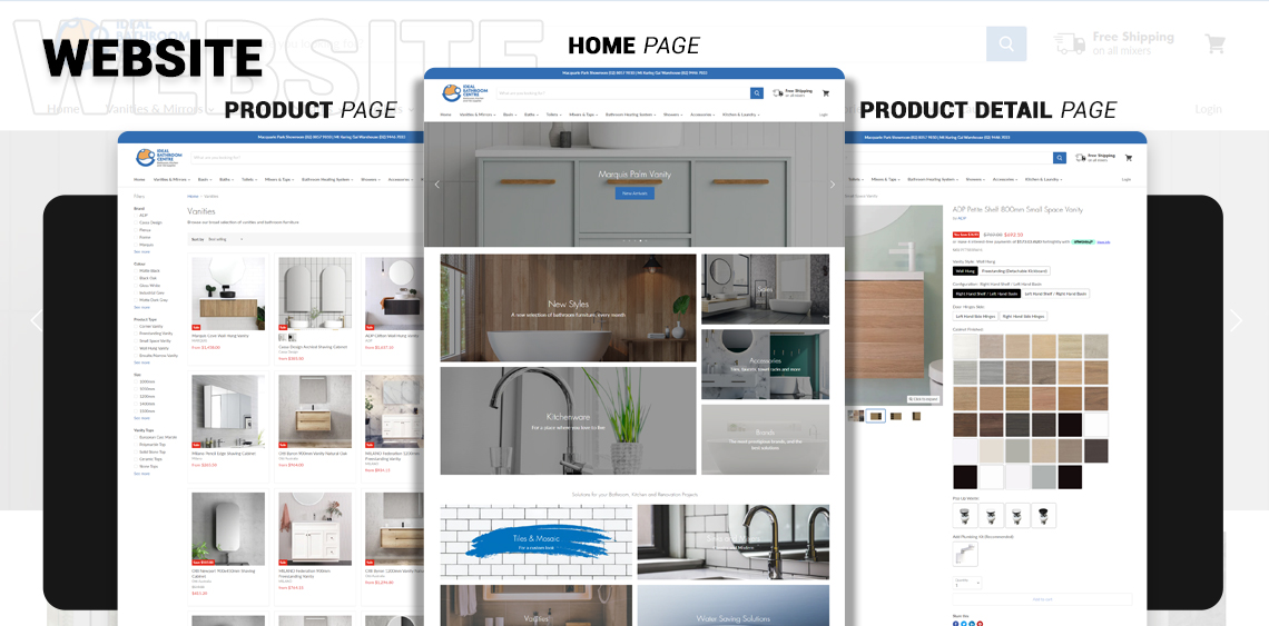 Website Development for Home & Repair – Ideal Bathroom Centre