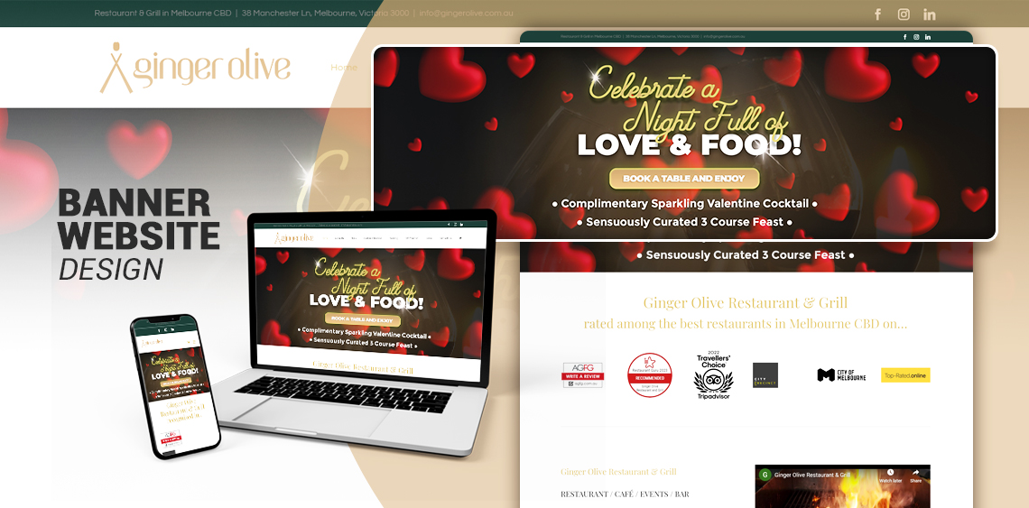 Banner Website – Ginger Olive Restaurant