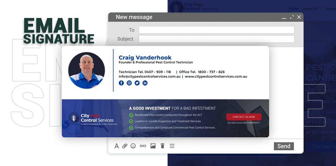 Email Signature for Pest Control Service