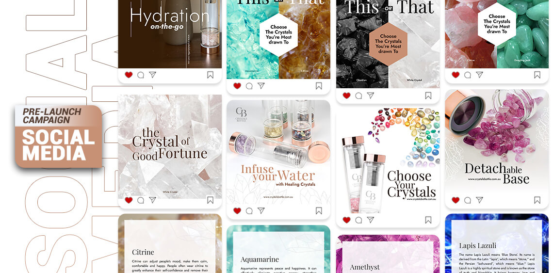 Social Media Marketing for Crystals Bottle – Retails in Brookvale