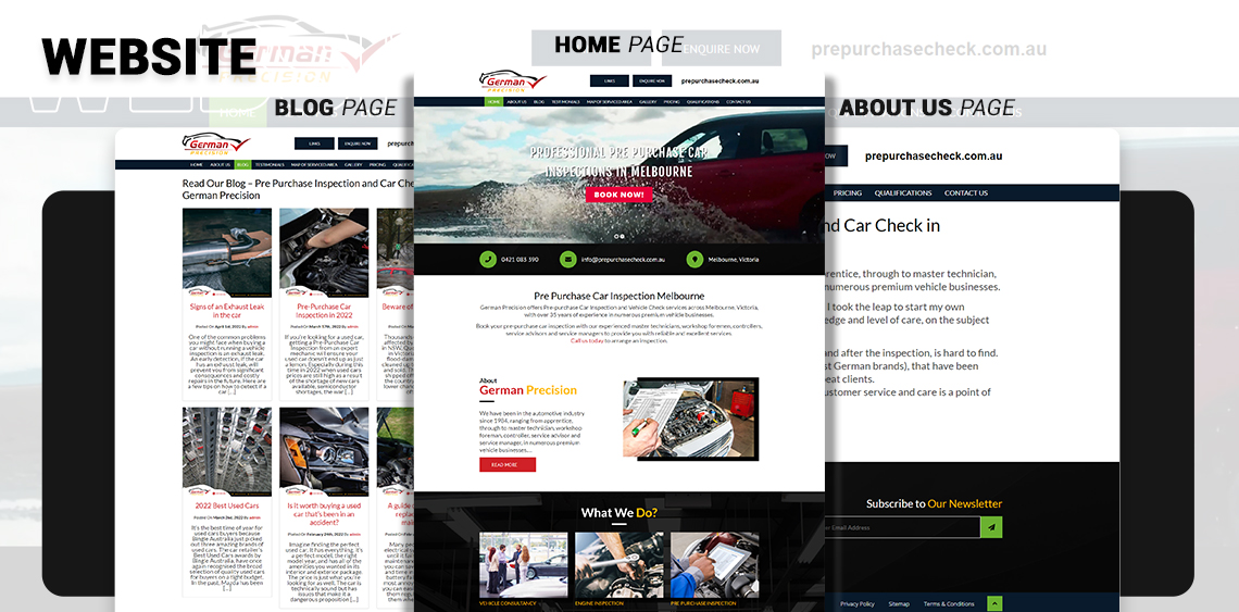 Website Redesign for a Local Vehicle Inspection – German Precision