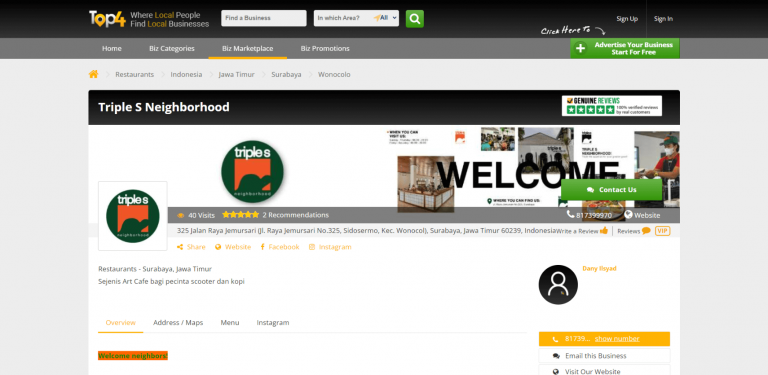 Social Media Marketing for Local Cafe - Triple S Neighborhood