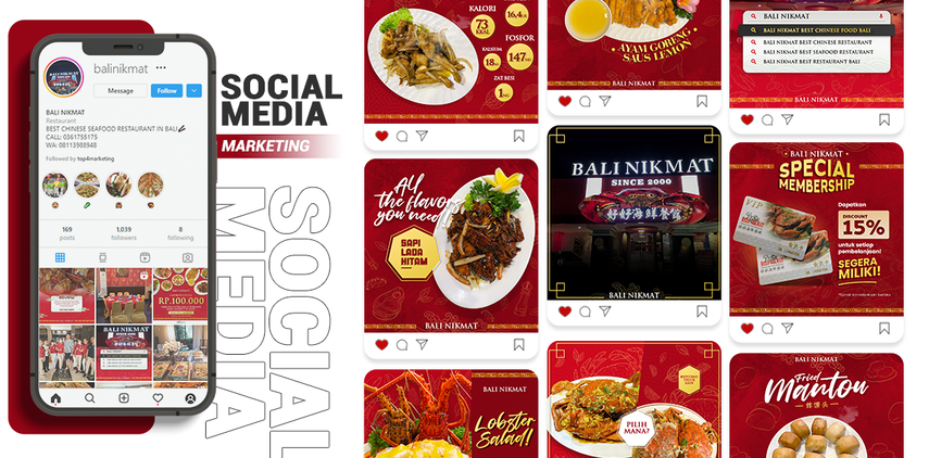 Social Media Services for Restaurant – Bali Nikmat
