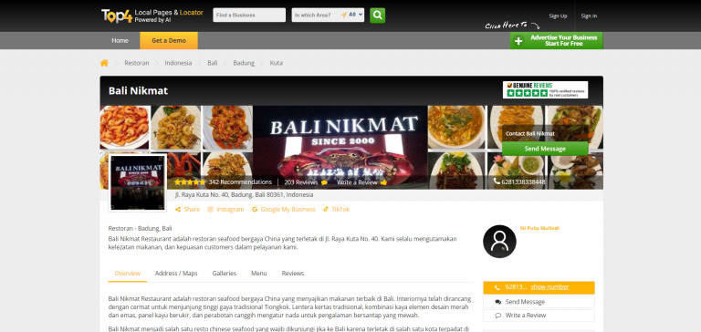 Social Media for Restaurant