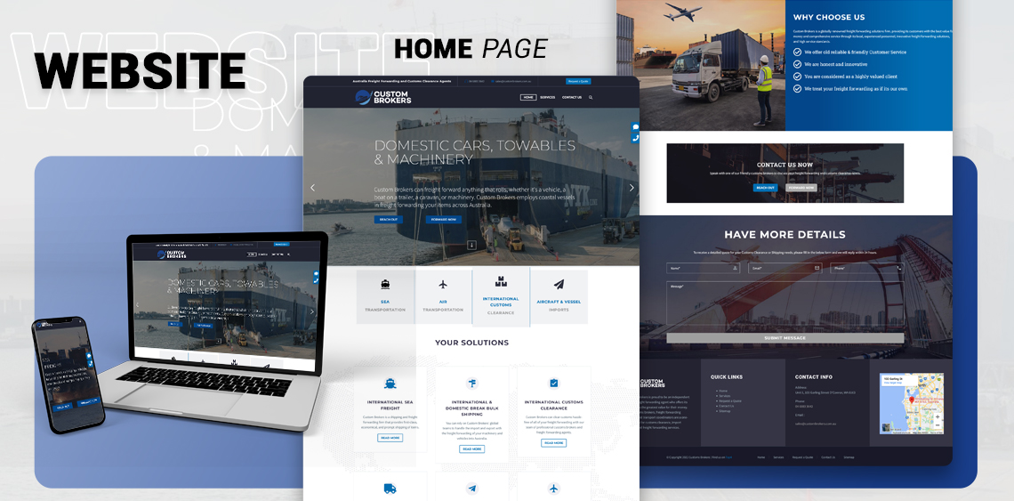 web banner services for shipping company – top4 marketing