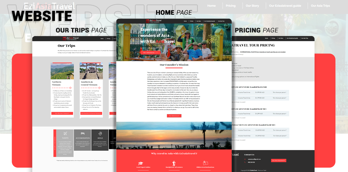 Website Redesign Service for – EziAsia Travel