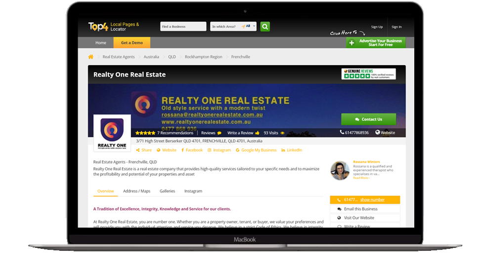 Realty One Real Estate - SEO Services