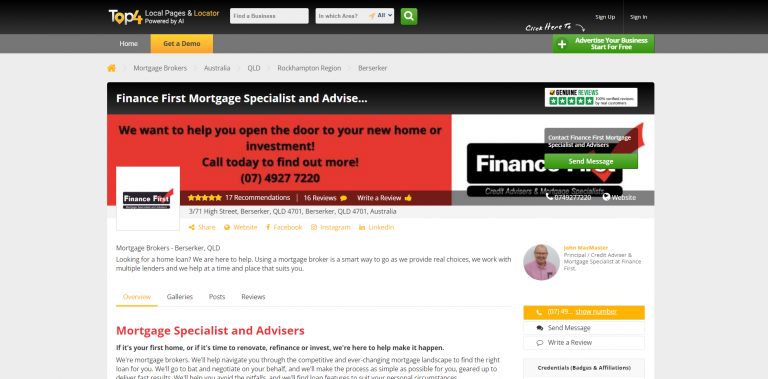 Digital Marketing Services for Mortgage Brokers - Finance First