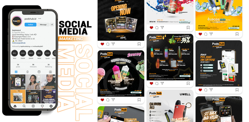 Social Media Marketing Services for Pods Hub Retail