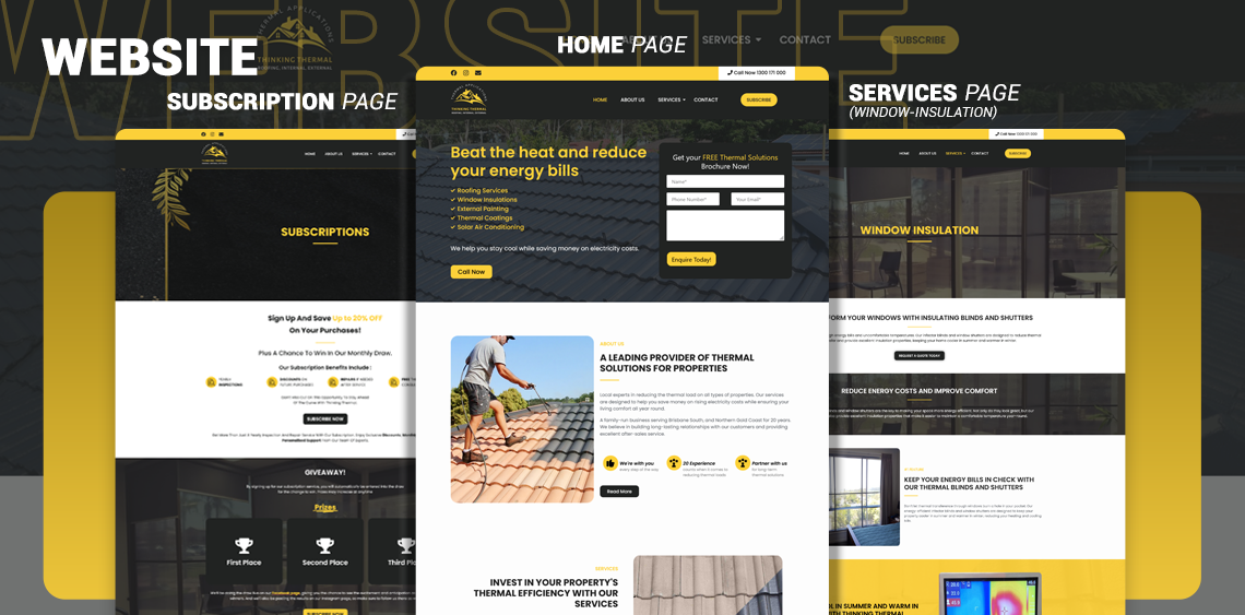 Website Development for Roofing Construction – Thinking Thermal