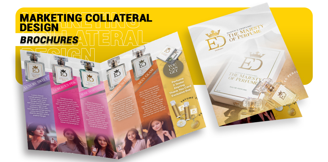 Marketing Brochure Design for Retail Local Perfume – ED Luxury Perfume