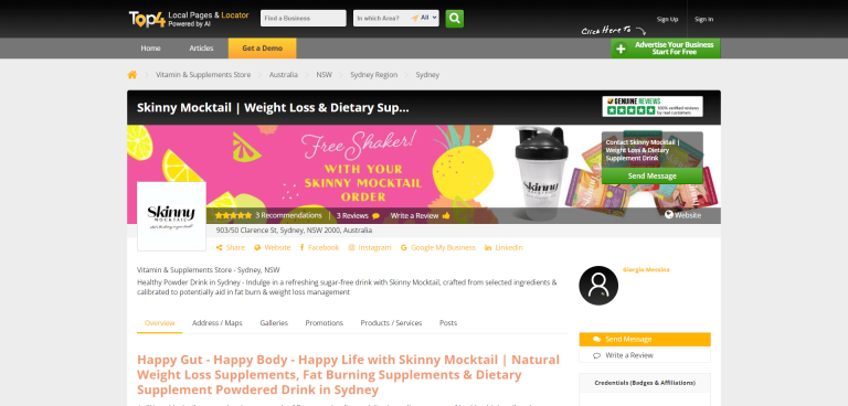 SEO Service Skinny Mocktail