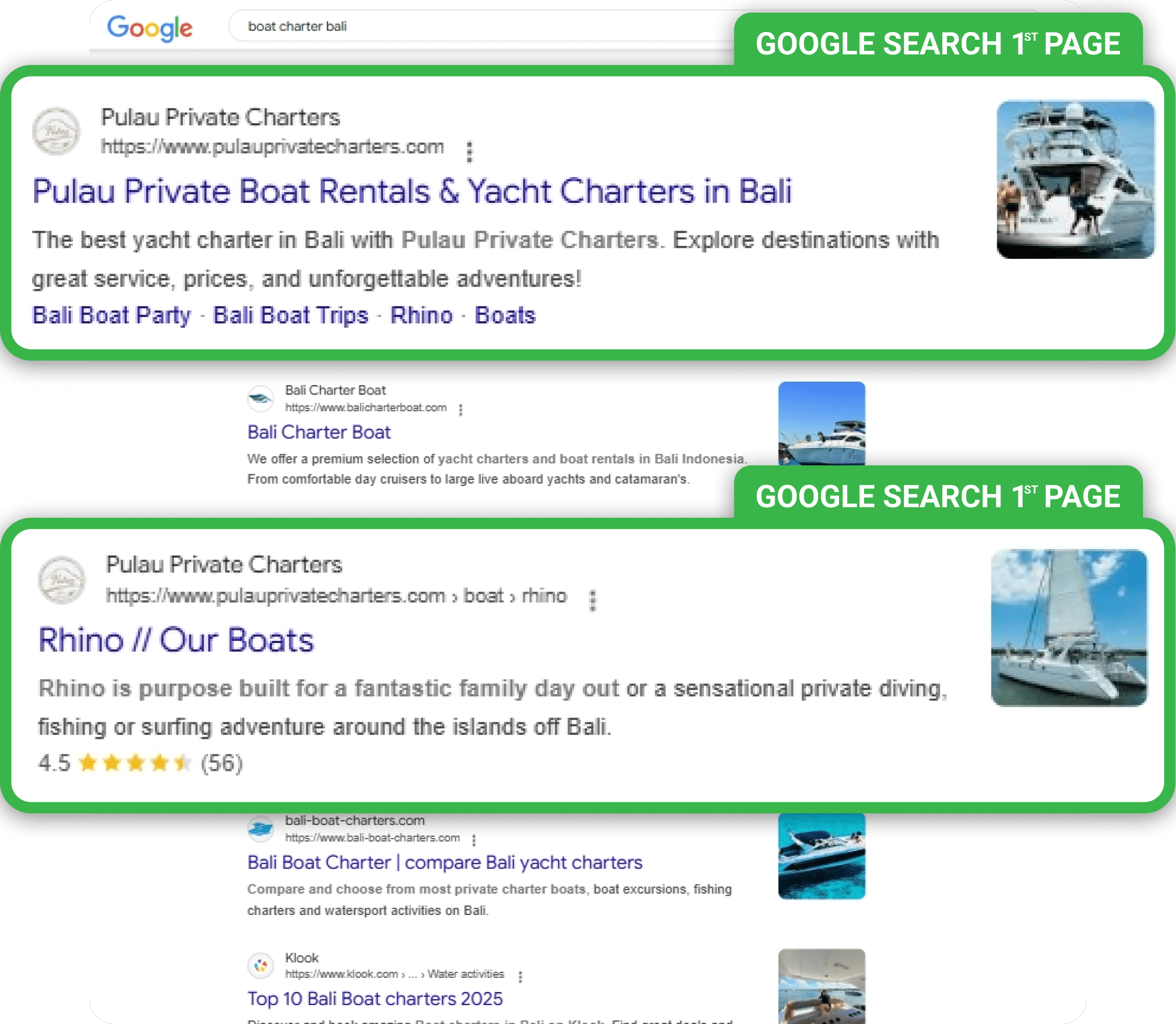 Pulau private charters- boat charter bali
