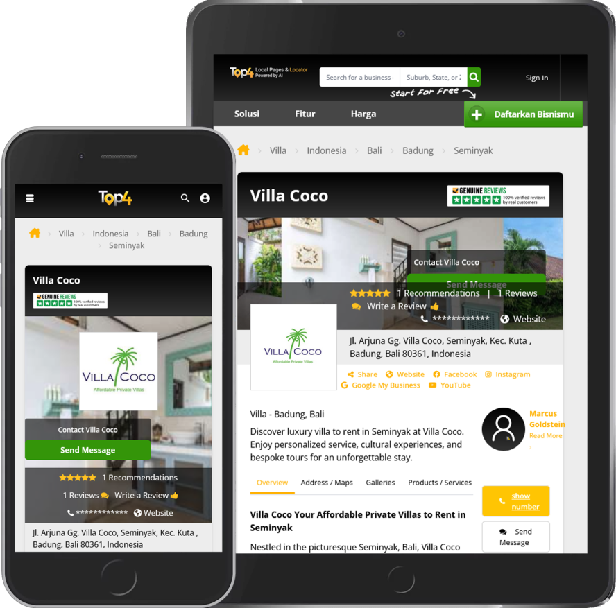 SEO Services - Villa Coco