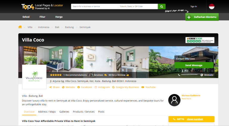 SEO Services - Villa Coco