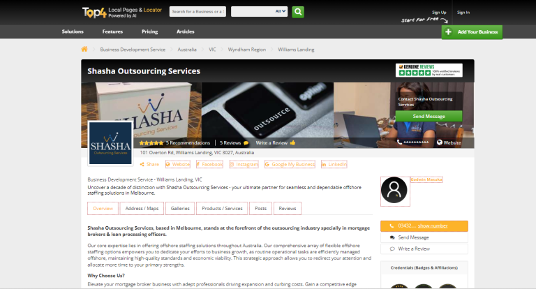 Local SEO Service Shasa Outsourcing