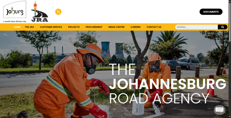 Website Improvement for Johannesburg Roads Agency