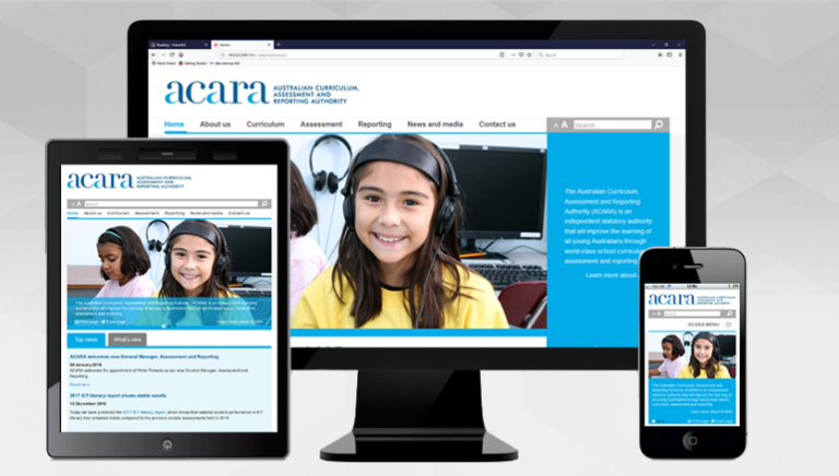 website development for ACARA