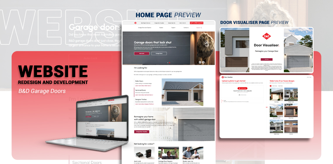 Website Redesign & Interactive Visualisation Tool for B&D Garage Doors