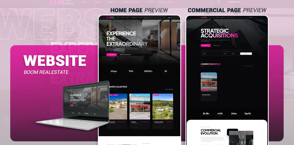 How We Helped Boom Real Estate Relaunch Their Website, Streamline Listings, and Boost Lead Generation