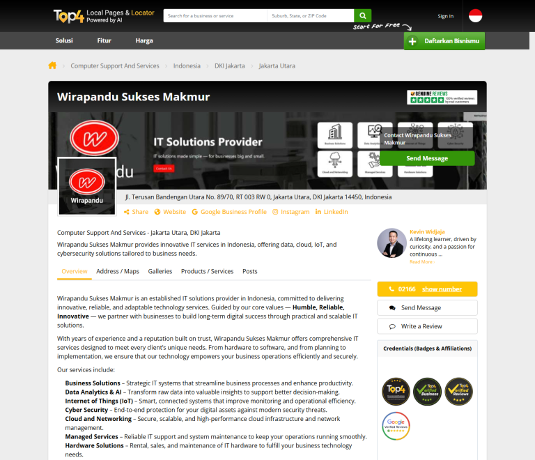 seo and social media services for wirapandu sukses makmur