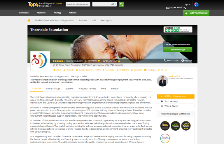 seo service for thorndale foundation