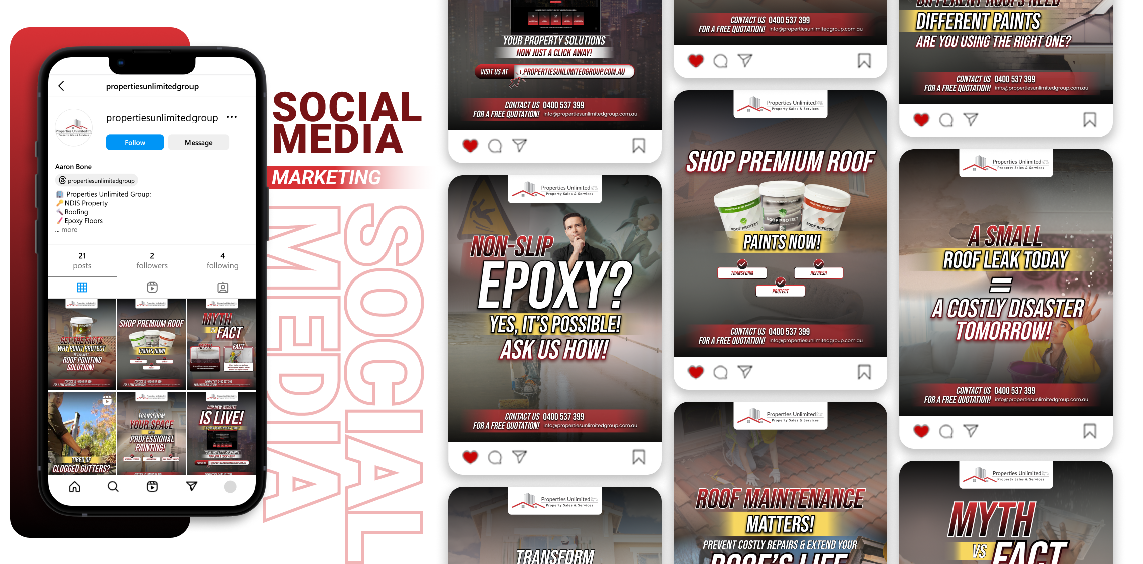 Social Media Services for Properties Unlimited Group